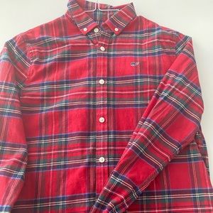 Vineyard Vines boys flannel button down L (16)